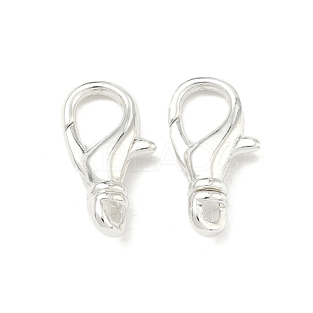 Brass Lobster Claw Clasps KK-G557-06B-S-1