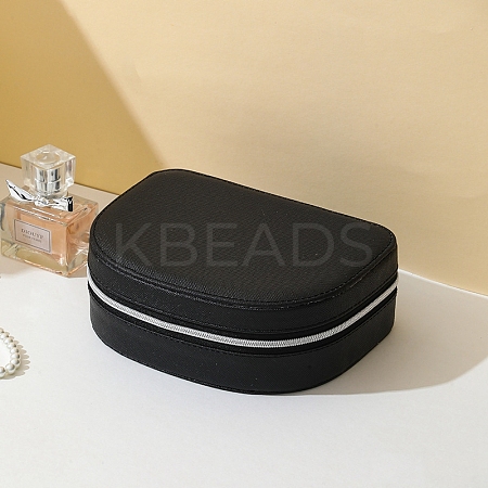 Half Round PU Leather Jewelry Box PW-WG80655-03-1