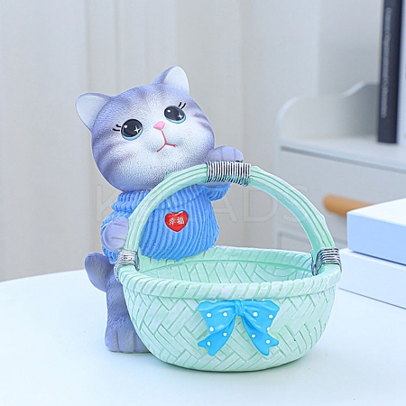 Cute Resin Cat Figurines PW-WG66233-01-1