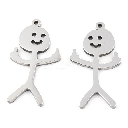 Non-Tarnish 201 Stainless Steel Pendants STAS-N098-134P-1