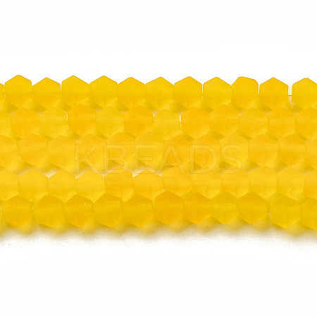 Imitate Austrian Crystal Frosted Glass Beads Strands EGLA-A039-T3mm-MD22-1