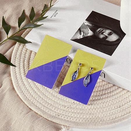 Rectangle Paper Earring Display Cards CDIS-D007-01E-1