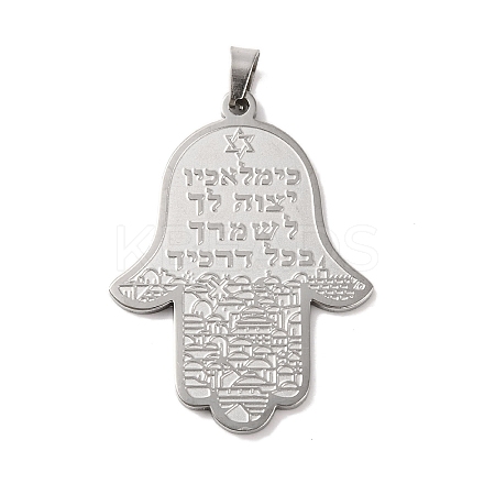 Non-Tarnish 304 Stainless Steel Pendants LS-STAS-Z069-02P-1