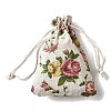 12Pcs 12 Styles Valentine's Day Printed Rectangle Burlap Cloth Packing Pouches ABAG-U006-02B-3