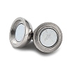 Tarnish Resistant 304 Stainless Steel Magnetic Clasps with Loops STAS-E006-52-01-2