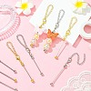 10Pcs 2 Colors Zinc Alloy Beadable Bar Pendant Decorations for DIY Crafts Jewelry Making AJEW-CJ0001-50-6