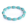 Vintage Oval Synthetic Turquoise Beaded Bracelets for Women FL7669-8-1