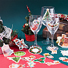 SUNNYCLUE 102Pcs Christmas Theme Plastic Self Adhesive Stickers DIY-SC0021-89-5