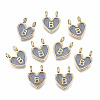 Alloy Enamel Charms ENAM-T012-02B-RS-1