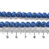 Synthetic Lava Rock Dyed Beads Strands G-H311-08A-09-5