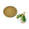 Shell Pearl Beads Glass Pendants PALLOY-MZ00434-3