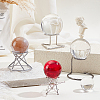 4Pcs 4 Styles Zinc Alloy Crystal Ball Holders ODIS-GA0001-83-4