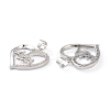 Brass Micro Pave Clear Cubic Zirconia Pendants LS-ZIRC-Z007-11P-2