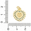 Brass Pave Sky Blue Cubic Zirconia Pendants CU-CBA4A93-02D-G-3