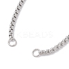 304 Stainless Steel Cable Chain & Venetian Chain & Rolo Chain Bracelet Making AJEW-JB01441-3