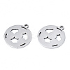 Non-Tarnish 201 Stainless Steel Pendants STAS-T044-246P-2