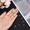 20Pcs Brass Stud Earring Findings KK-BBC0005-01-3