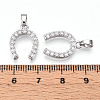 Brass Micro Pave Cubic Zirconia Pendants KK-N254-240P-3