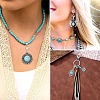 20Pcs 5 Style Alloy Pave Imitation Turquoise Pendant Decorations HJEW-YW00195-6