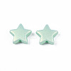 Spray Painted Frosted Opaque Acrylic Beads ACRP-S679-43B-3