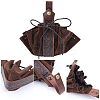 Men's Viking PU Leather Belt Chain with Belt Pouch Renaissance DIY-WH0504-46A-6
