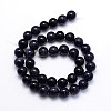 Synthetic Blue Goldstone Round Beads Strands G-O047-11-10mm-3
