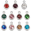 20Pcs Faceted Glass Charms RGLA-TADJ0001-01B-8