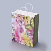 Butterfly Pattern Paper Gift Bags with Handles DIY-I030-03C-02-4