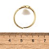 Brass Micro Pave Clear Cubic Zirconia Cuff Rings for Women RJEW-H247-33G-5