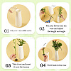 1Pc Column Plastic Vase Ornaments & 1Pc Stainless Steel Flower Frog & 50G Acrylic Ornaments Sets AJEW-MB0001-07-6