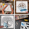 Plastic Reusable Drawing Painting Stencils Templates DIY-WH0202-358-4