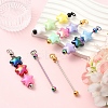 20Pcs Iron Beadable Keychain Bar for Jewelry Making DIY Crafts IFIN-YW0003-98A-4