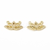 Brass Micro Pave Cubic Zirconia 2-Loop Pendants KK-E068-VB071-1