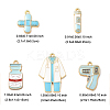 10Pcs 5 Styles Medical Theme Alloy Enamel Pendants FIND-FP0002-81-6