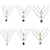 304 Stainless Steel 3 Layer Necklaces NJEW-L458-042M-1