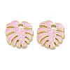 Brass Enamel Pendants KK-A153-07G-B-2