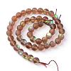 Synthetic Moonstone Beads Strands G-R375-6mm-A05-2