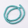 1 Strand Synthetic Turquoise Rondelle Beads Strands X-TURQ-G109-6x4mm-06-2