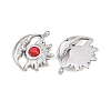 304 Stainless Steel Rhinestone Pendants STAS-Z166-24P-01-2