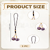 1Pc Glass Mobile Straps HJEW-LP0001-42-2