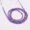 Natural Amethyst Beads Strands G-N0215-03-2mm-2