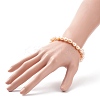 Natural Pearl Beaded Stretch Bracelet for Women BJEW-JB08868-05-3