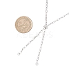 2.5MM 304 Stainless Steel Paperclip Chain Slider Necklace Making AJEW-JB01410-2