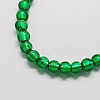 Handmade Silver Foil Glass Beads FOIL-R054-10mm-14-2