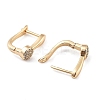 Brass Micro Pave Clear Cubic Zirconia Hoop Earrings for Women EJEW-U029-01G-03-2