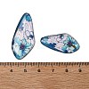 4Pcs Transparent Epoxy Resin Butterfly Wings Pendants RESI-C057-07A-3