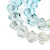 Gradient Color Baking Paint Glass Bead Strands LS-DGLA-A039-T4mm-A07-3