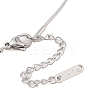 Non-Tarnish 304 Stainless Steel Oval with Hollow 7 Pendant Necklaces NJEW-N055-04P-3