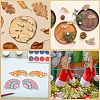 25 Pairs 5 Styles Unfinished Wooden Wing Cutouts WOOD-GF0010-37-4