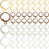 120Pcs 4 Colors Brass Leverback Earring Findings KK-SP0001-02-1